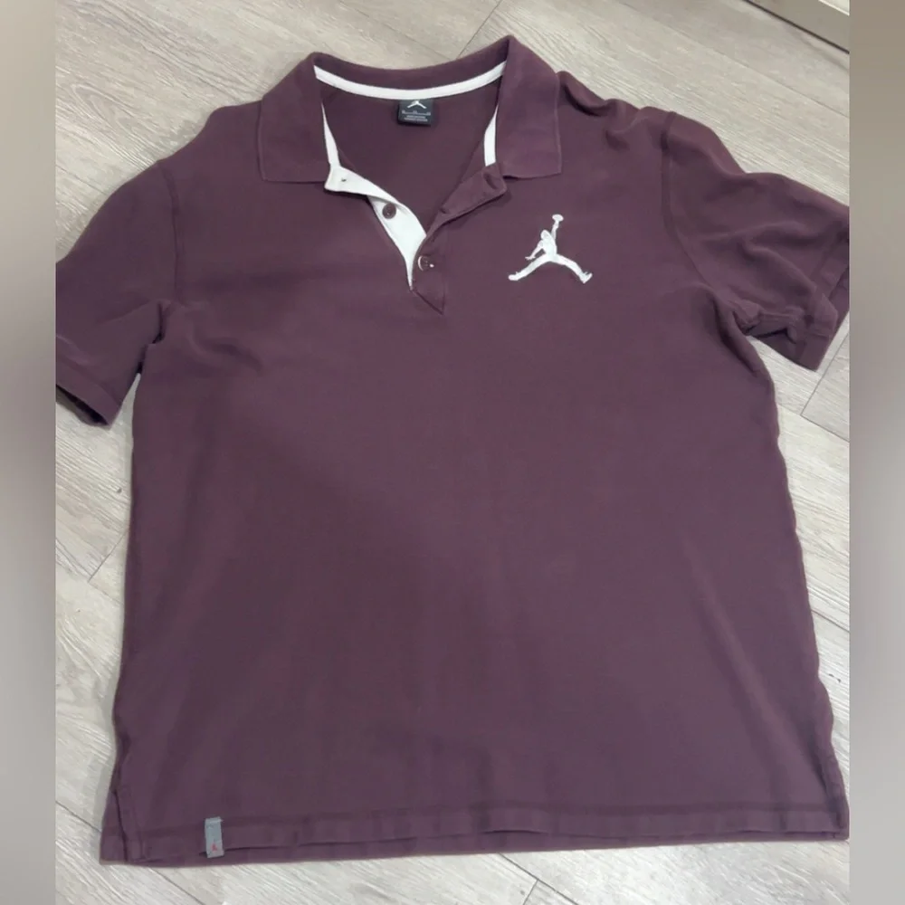 Nike Jordan Team men's golf polo shirt in a burgundy color